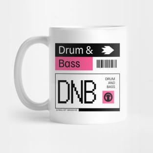 DRUM AND BASS  - DNB Ticket Steez (black/pink) Mug